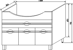 Sanflor Мебель для ванной Палермо 105 – фотография-10
